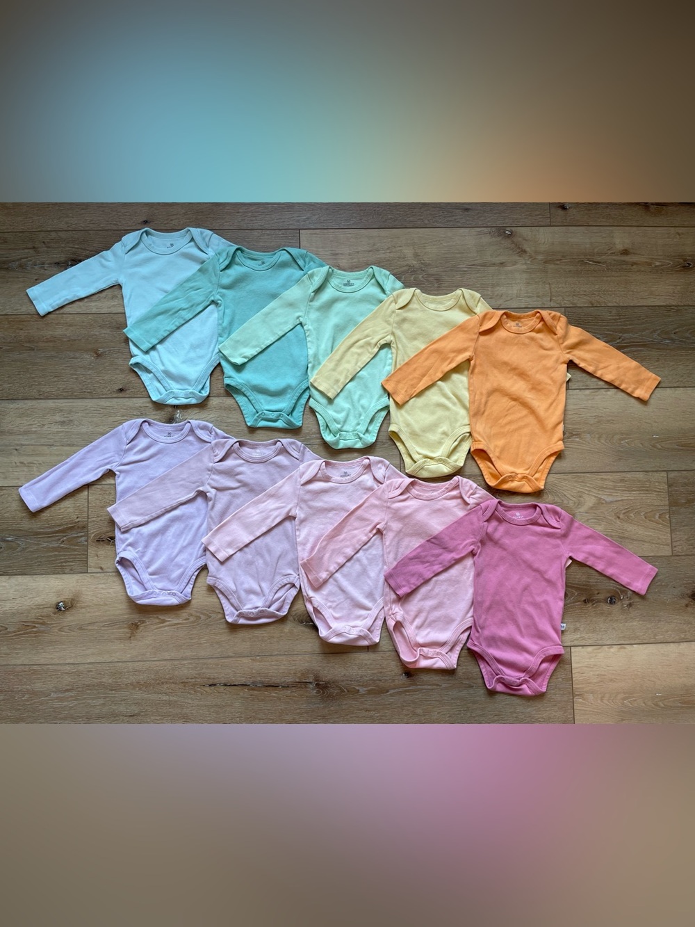 Honest Baby 6-9 M Long Sleeve Sleepers
